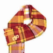 USC Trojans Cardinal SC Interlock Plaid Tailgate Blanket Scarf